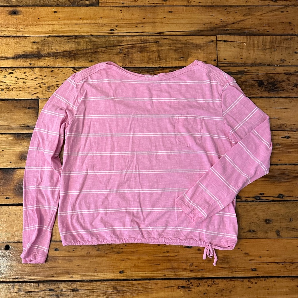 Carve Designs Pink and White Lorena Striped Top